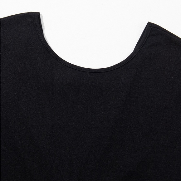 Black Pearls Embellished Twist Back Tee - Picture 9 of 13